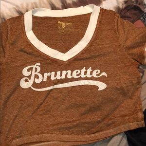 SMYM Brunette crop top